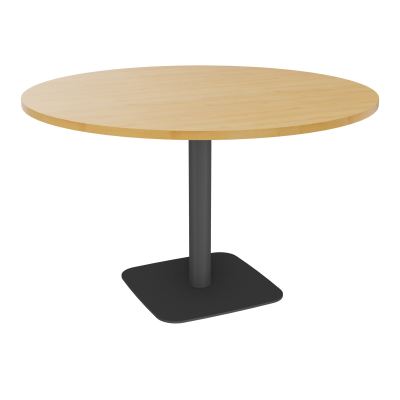 TABLE RONDE Ø120 CM PIED CENTRAL H73,5 CM ÉP. 25 MM  R5 SC
