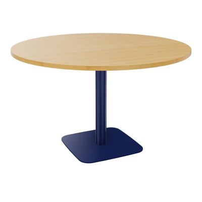 TABLE RONDE Ø120 CM PIED CENTRAL H73,5 CM ÉP. 25 MM  R5 X4