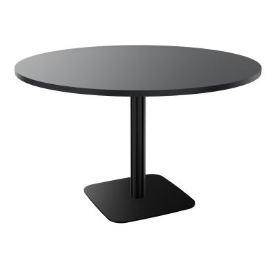TABLE RONDE Ø120 CM PIED CENTRAL H73,5 CM ÉP. 25 MM  R9 SG