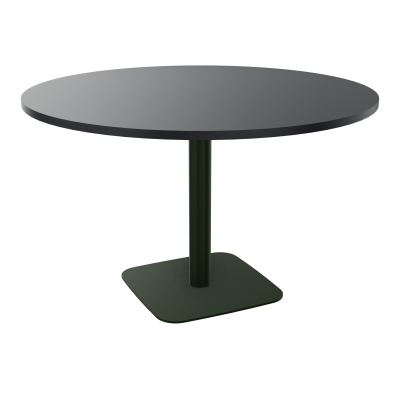 TABLE RONDE Ø120 CM PIED CENTRAL H73,5 CM ÉP. 25 MM  R9 ST