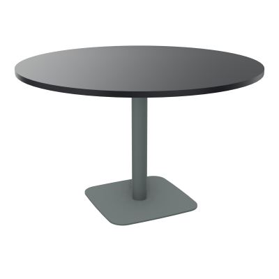 TABLE RONDE Ø120 CM PIED CENTRAL H73,5 CM ÉP. 25 MM  R9 SU