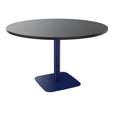 TABLE RONDE Ø120 CM PIED CENTRAL H73,5 CM ÉP. 25 MM  R9 X4