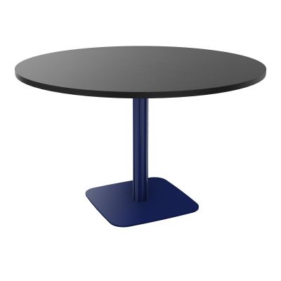 TABLE RONDE Ø120 CM PIED CENTRAL H73,5 CM ÉP. 25 MM  RK X4