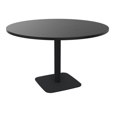 TABLE RONDE Ø120 CM PIED CENTRAL H73,5 CM ÉP. 25 MM  RK ZP
