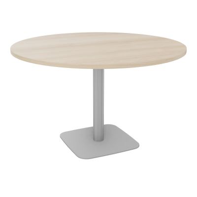 TABLE RONDE Ø120 CM PIED CENTRAL H73,5 CM ÉP. 25 MM  RZ SA