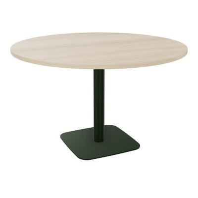 TABLE RONDE Ø120 CM PIED CENTRAL H73,5 CM ÉP. 25 MM  RZ ST