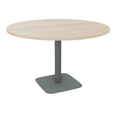 TABLE RONDE Ø120 CM PIED CENTRAL H73,5 CM ÉP. 25 MM  RZ SU