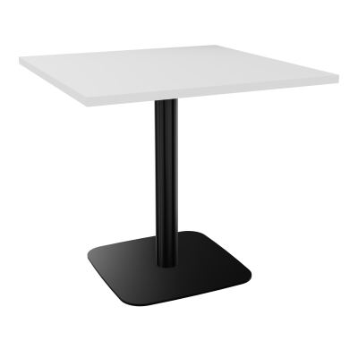 TABLE CARRÉE 80X80 CM PIED CENTRAL H73,5 CM  ÉP. 25 MM  MG SG