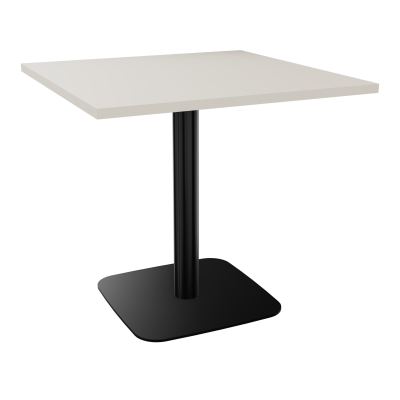 TABLE CARRÉE 80X80 CM PIED CENTRAL H73,5 CM  ÉP. 25 MM  N5 SG