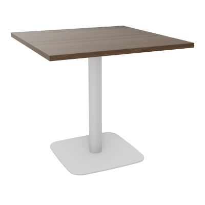 TABLE CARRÉE 80X80 CM PIED CENTRAL H73,5 CM  ÉP. 25 MM  N6 SD
