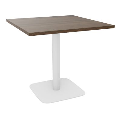 TABLE CARRÉE 80X80 CM PIED CENTRAL H73,5 CM  ÉP. 25 MM  N6 SO