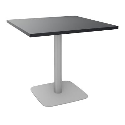 TABLE CARRÉE 80X80 CM PIED CENTRAL H73,5 CM  ÉP. 25 MM  R9 SA