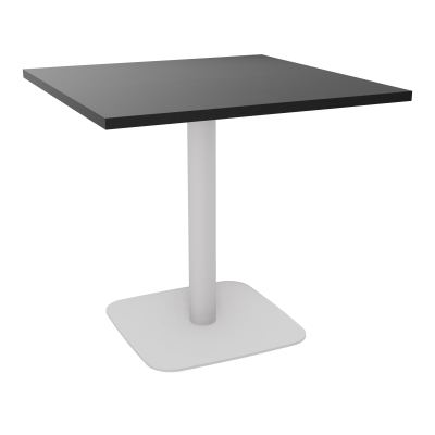 TABLE CARRÉE 80X80 CM PIED CENTRAL H73,5 CM  ÉP. 25 MM  RK SD