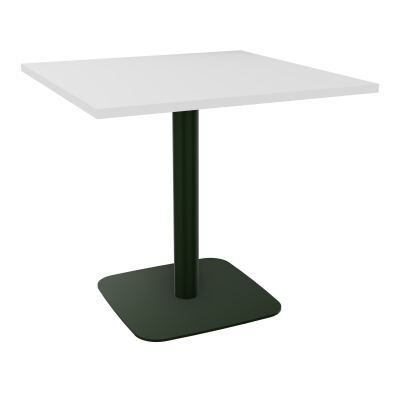 TABLE CARRÉE 80X80 CM PIED CENTRAL STRATIFIÉ ÉP. 25 MM  HZ ST