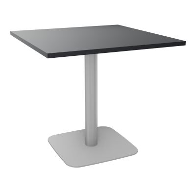 TABLE CARRÉE 80X80 CM PIED CENTRAL STRATIFIÉ ÉP. 25 MM  VW SA