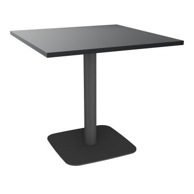 TABLE CARRÉE 80X80 CM PIED CENTRAL STRATIFIÉ ÉP. 25 MM  VW SC