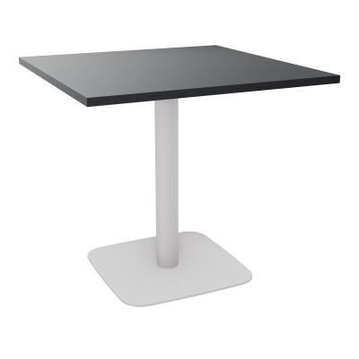TABLE CARRÉE 80X80 CM PIED CENTRAL STRATIFIÉ ÉP. 25 MM  VW SD