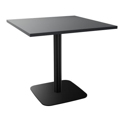 TABLE CARRÉE 80X80 CM PIED CENTRAL STRATIFIÉ ÉP. 25 MM  VW SG