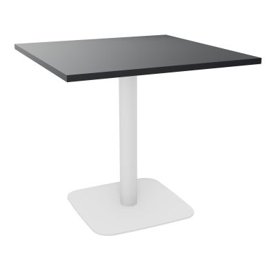 TABLE CARRÉE 80X80 CM PIED CENTRAL STRATIFIÉ ÉP. 25 MM  VW SO