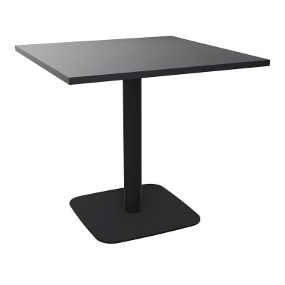 TABLE CARRÉE 80X80 CM PIED CENTRAL STRATIFIÉ ÉP. 25 MM  VW ZP
