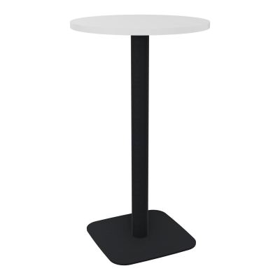 TABLE MANGE DEBOUT RONDE Ø60CM PIED CENTRAL H104,5 CM  ÉP. 25 MM  MG ZP