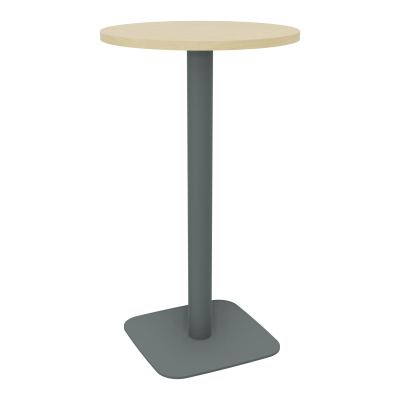 TABLE MANGE DEBOUT RONDE Ø60CM PIED CENTRAL H104,5 CM  ÉP. 25 MM  N8 SU