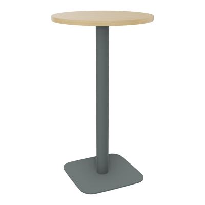 TABLE MANGE DEBOUT RONDE Ø60CM PIED CENTRAL H104,5 CM  ÉP. 25 MM  R1 SU