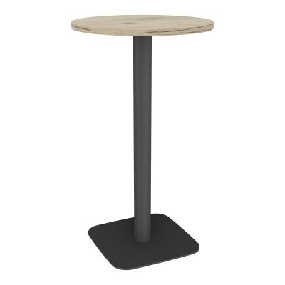 TABLE MANGE DEBOUT RONDE Ø60CM PIED CENTRAL H104,5 CM  ÉP. 25 MM  R3 SC