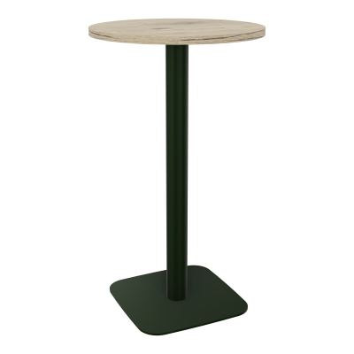 TABLE MANGE DEBOUT RONDE Ø60CM PIED CENTRAL H104,5 CM  ÉP. 25 MM  R3 ST