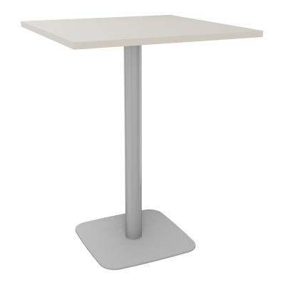 TABLE MANGE DEBOUT CARRÉE 80X80 CM PIED CENTRAL H104,5 CM  ÉP. 25 MM  N5 SA