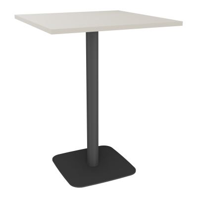 TABLE MANGE DEBOUT CARRÉE 80X80 CM PIED CENTRAL H104,5 CM  ÉP. 25 MM  N5 SC