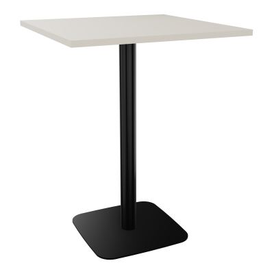 TABLE MANGE DEBOUT CARRÉE 80X80 CM PIED CENTRAL H104,5 CM  ÉP. 25 MM  N5 SG
