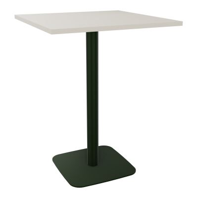 TABLE MANGE DEBOUT CARRÉE 80X80 CM PIED CENTRAL H104,5 CM  ÉP. 25 MM  N5 ST