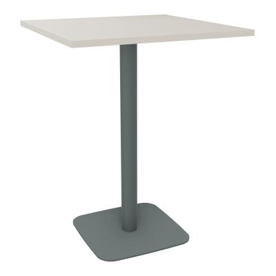 TABLE MANGE DEBOUT CARRÉE 80X80 CM PIED CENTRAL H104,5 CM  ÉP. 25 MM  N5 SU