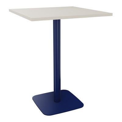TABLE MANGE DEBOUT CARRÉE 80X80 CM PIED CENTRAL H104,5 CM  ÉP. 25 MM  N5 X4