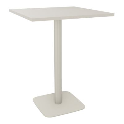 TABLE MANGE DEBOUT CARRÉE 80X80 CM PIED CENTRAL H104,5 CM  ÉP. 25 MM  N5 ZC