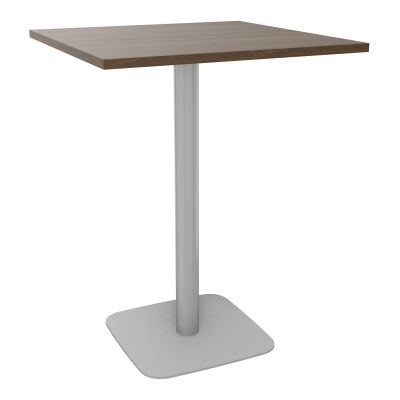 TABLE MANGE DEBOUT CARRÉE 80X80 CM PIED CENTRAL H104,5 CM  ÉP. 25 MM  N6 SA