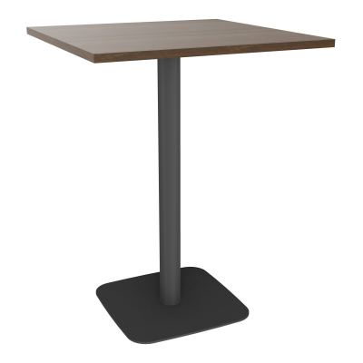 TABLE MANGE DEBOUT CARRÉE 80X80 CM PIED CENTRAL H104,5 CM  ÉP. 25 MM  N6 SC