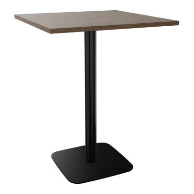 TABLE MANGE DEBOUT CARRÉE 80X80 CM PIED CENTRAL H104,5 CM  ÉP. 25 MM  N6 SG