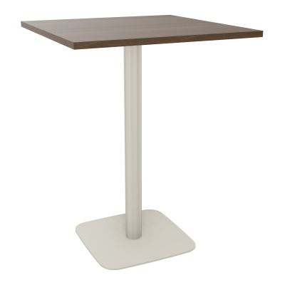 TABLE MANGE DEBOUT CARRÉE 80X80 CM PIED CENTRAL H104,5 CM  ÉP. 25 MM  N6 ZC