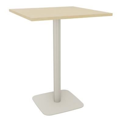 TABLE MANGE DEBOUT CARRÉE 80X80 CM PIED CENTRAL H104,5 CM  ÉP. 25 MM  N8 ZC