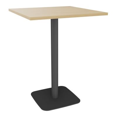 TABLE MANGE DEBOUT CARRÉE 80X80 CM PIED CENTRAL H104,5 CM  ÉP. 25 MM  R1 SC