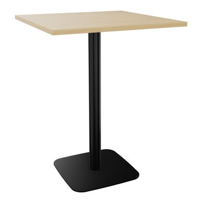 TABLE MANGE DEBOUT CARRÉE 80X80 CM PIED CENTRAL H104,5 CM  ÉP. 25 MM  R1 SG