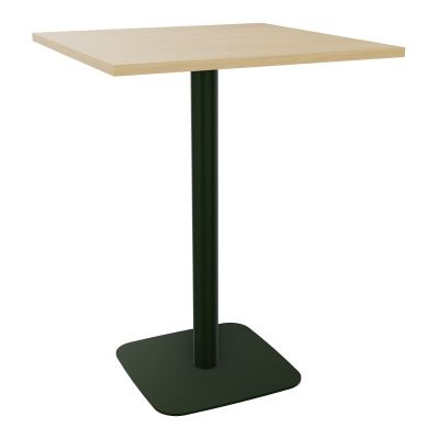 TABLE MANGE DEBOUT CARRÉE 80X80 CM PIED CENTRAL H104,5 CM  ÉP. 25 MM  R1 ST