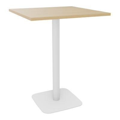 TABLE MANGE DEBOUT CARRÉE 80X80 CM PIED CENTRAL H104,5 CM  ÉP. 25 MM  R1 ZO