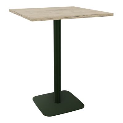 TABLE MANGE DEBOUT CARRÉE 80X80 CM PIED CENTRAL H104,5 CM  ÉP. 25 MM  R3 ST