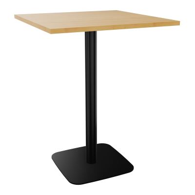 TABLE MANGE DEBOUT CARRÉE 80X80 CM PIED CENTRAL H104,5 CM  ÉP. 25 MM  R5 SG