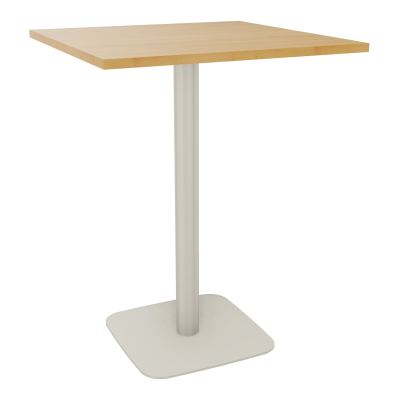TABLE MANGE DEBOUT CARRÉE 80X80 CM PIED CENTRAL H104,5 CM  ÉP. 25 MM  R5 ZC