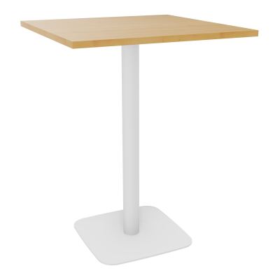 TABLE MANGE DEBOUT CARRÉE 80X80 CM PIED CENTRAL H104,5 CM  ÉP. 25 MM  R5 ZO