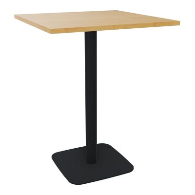 TABLE MANGE DEBOUT CARRÉE 80X80 CM PIED CENTRAL H104,5 CM  ÉP. 25 MM  R5 ZP